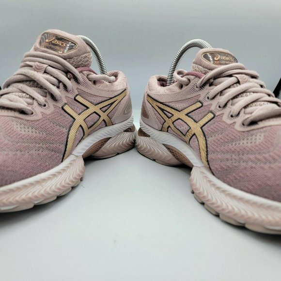 Asics Womens Gel Nimbus 22 1012A587 Rose Gold Lace - Picture 4 of 11